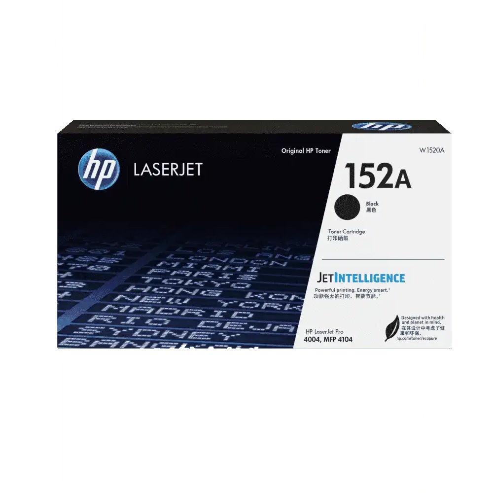 HP 152A Laserjet Toner  Cartridge, Compatible for HP Printers 4004D, 4004dn, 4004dw, M4104fdw, M410fdn, M410dw Series, Black, W1520A